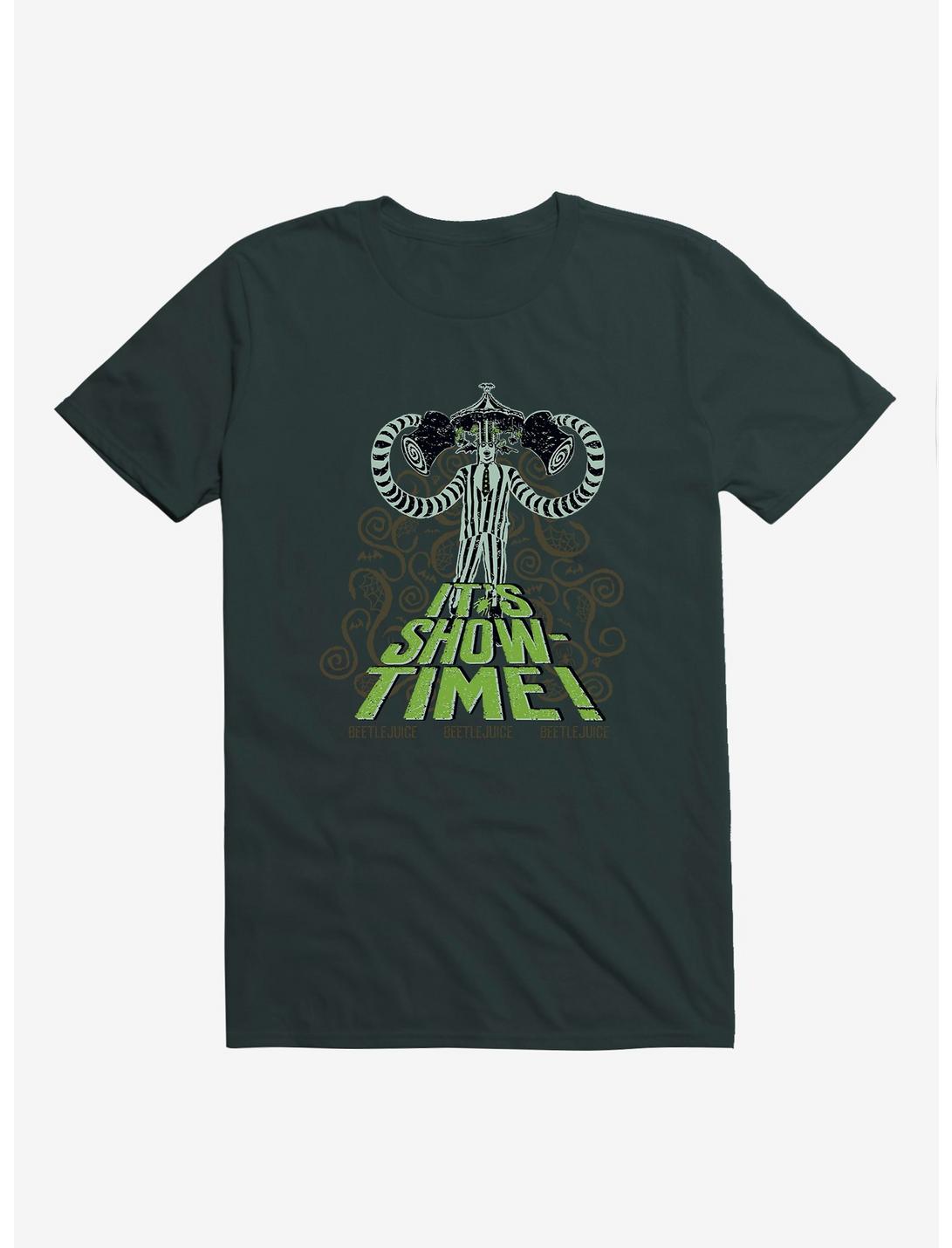 Beetlejuice It's Showtime T-Shirt, FOREST GREEN, hi-res