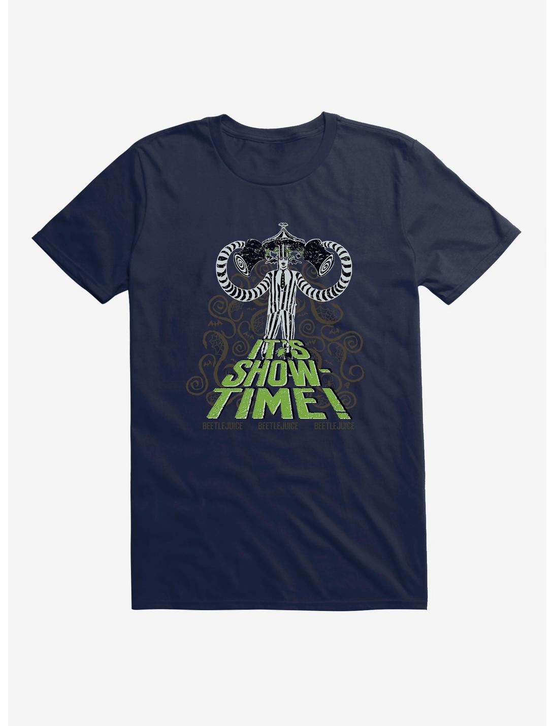 Beetlejuice It's Showtime T-Shirt, MIDNIGHT NAVY, hi-res
