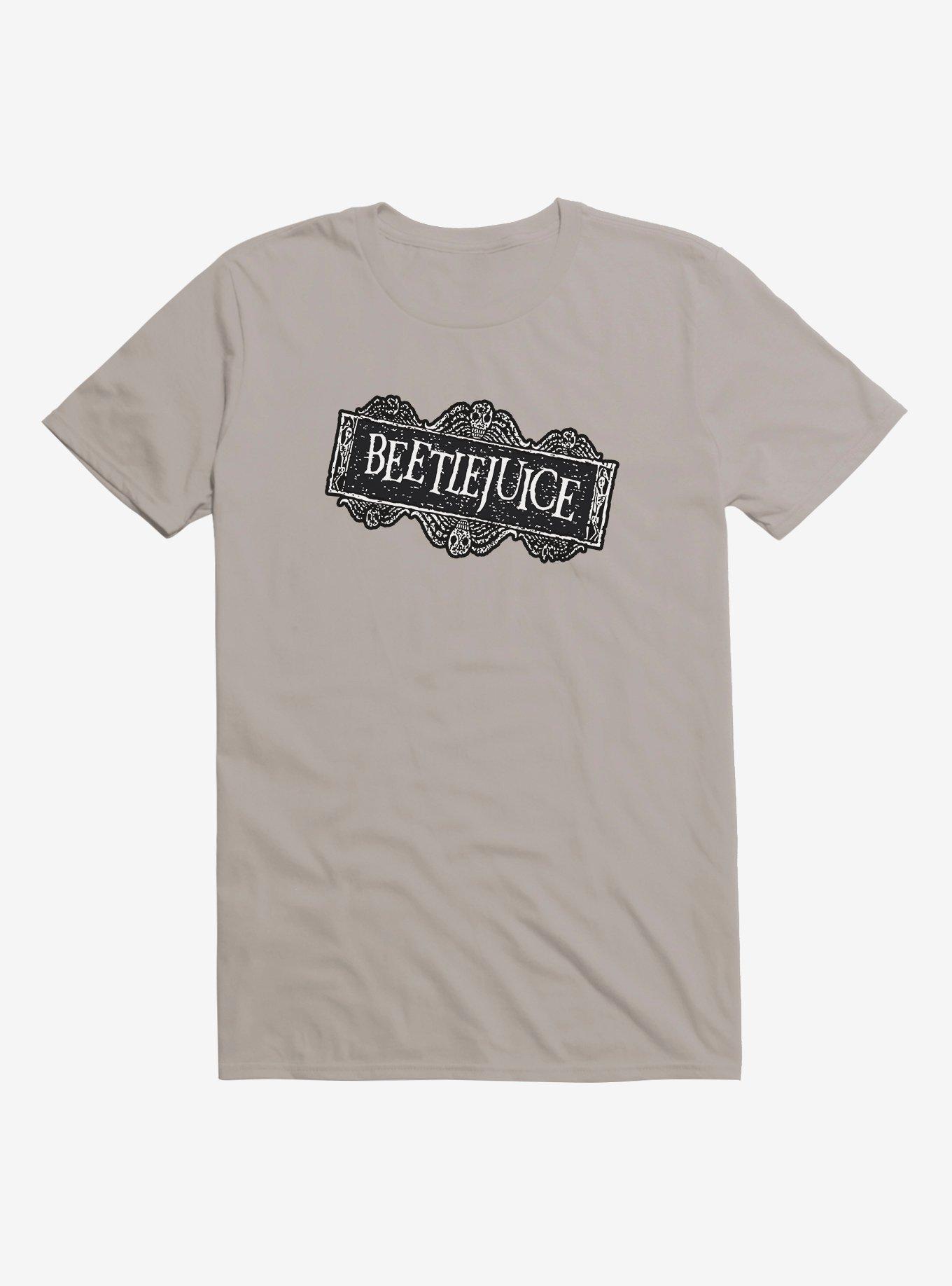 Beetlejuice Logo T-Shirt, LIGHT GREY, hi-res