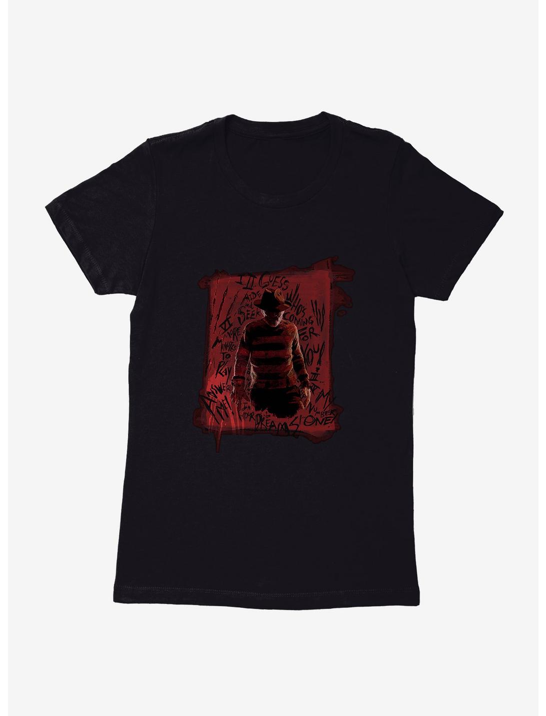 A Nightmare On Elm Street Freddy Kreuger Womens T-Shirt, BLACK, hi-res