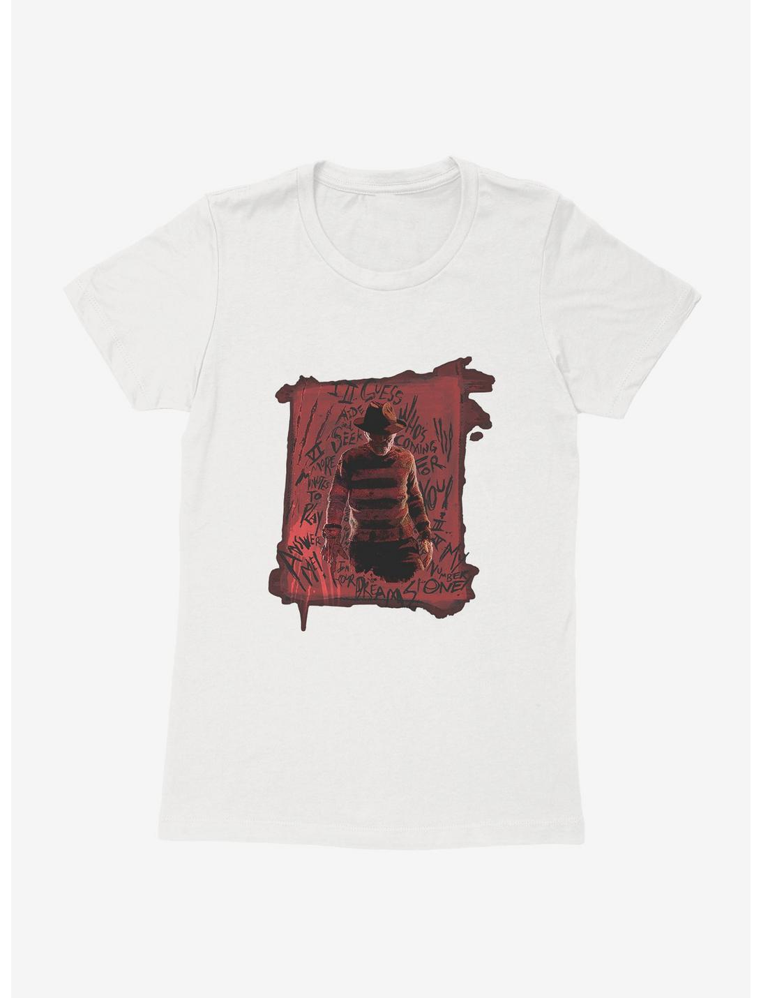 A Nightmare On Elm Street Freddy Kreuger Womens T-Shirt, WHITE, hi-res