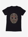 Friday The 13th Jason Script Mask Womens T-Shirt, BLACK, hi-res