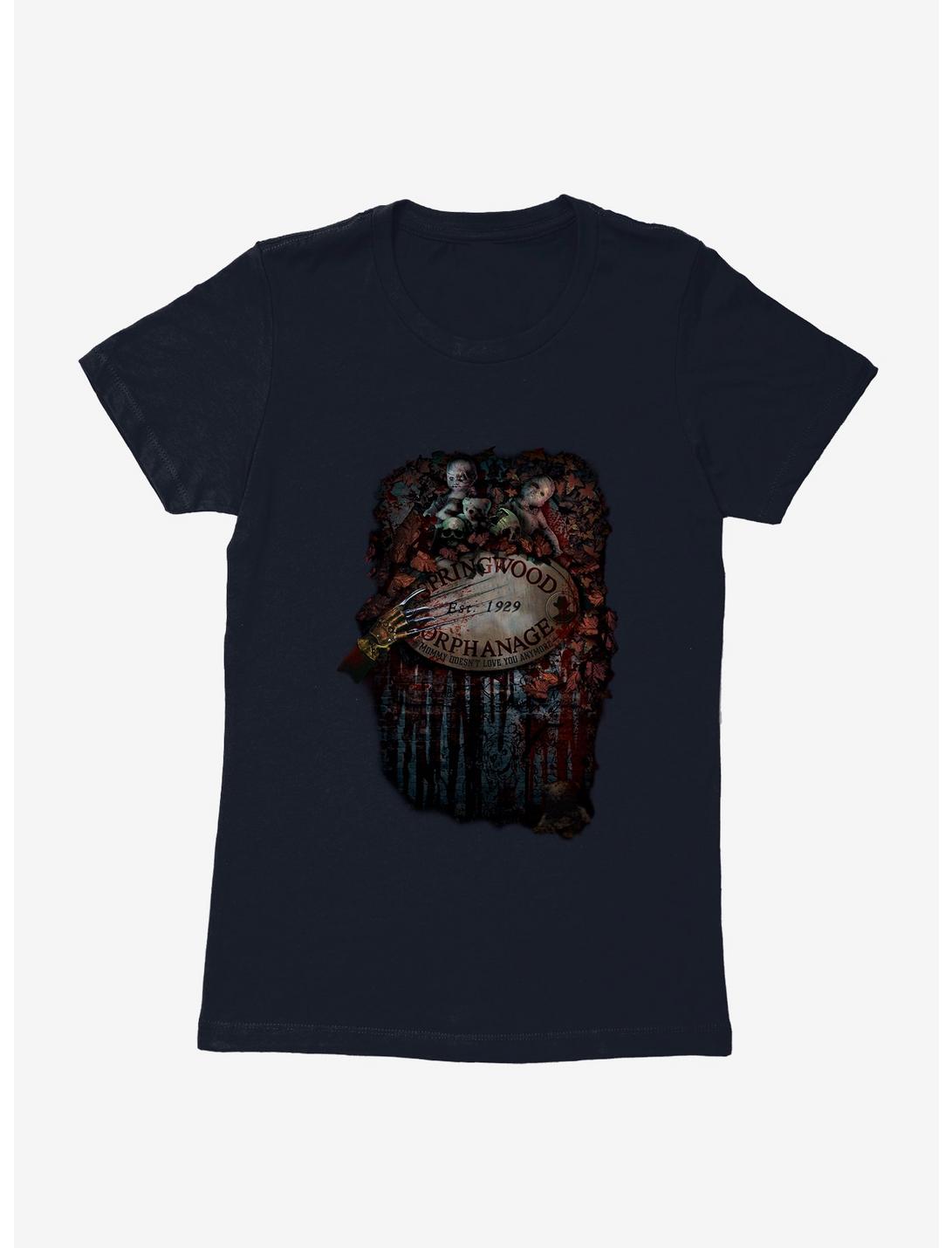 A Nightmare On Elm Street Orphanage Womens T-Shirt, MIDNIGHT NAVY, hi-res