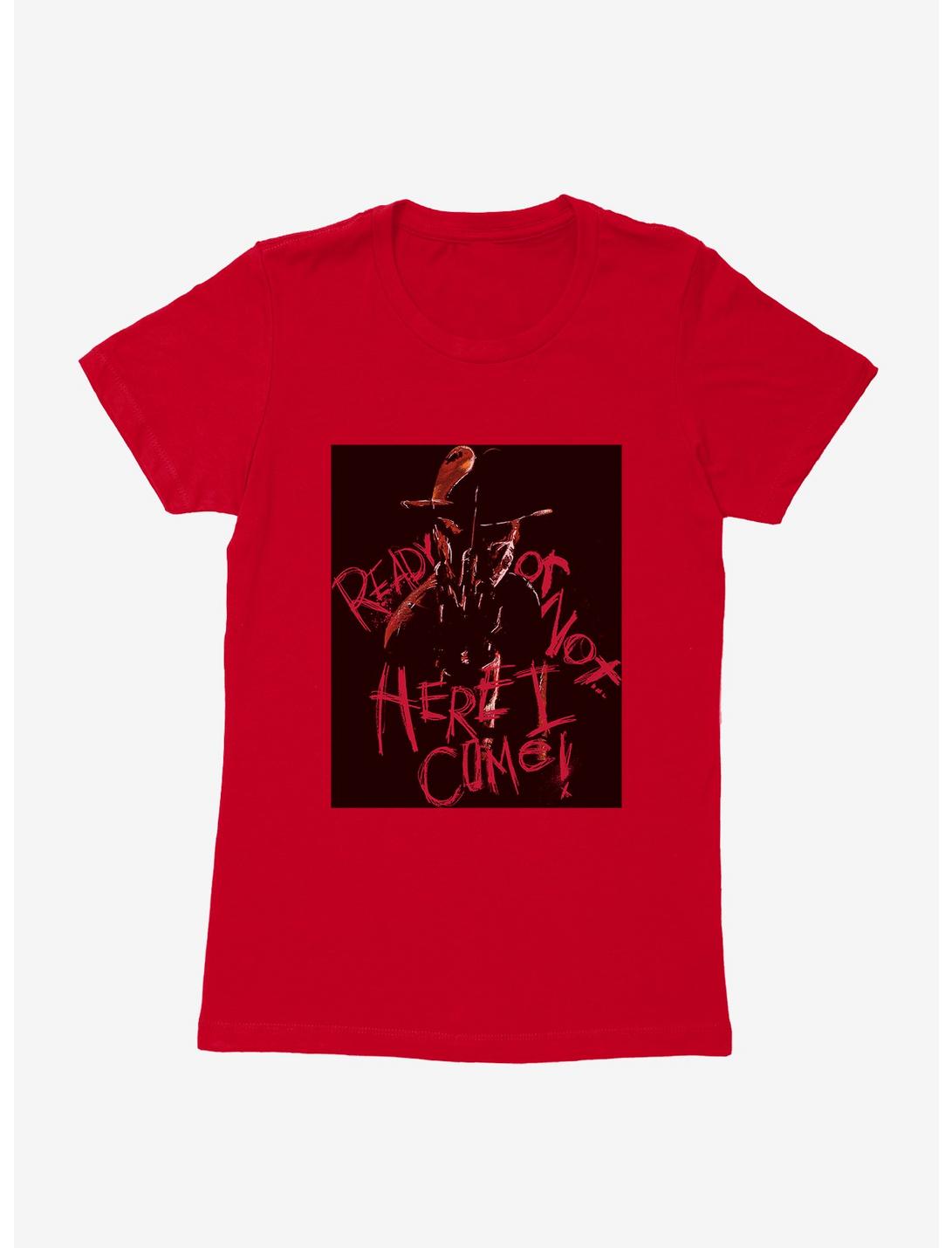 A Nightmare On Elm Street Ready Or Not Womens T-Shirt, RED, hi-res