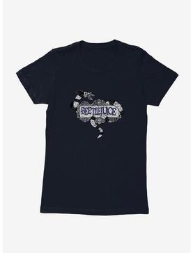 Beetlejuice Snake Logo Womens T-Shirt, MIDNIGHT NAVY, hi-res