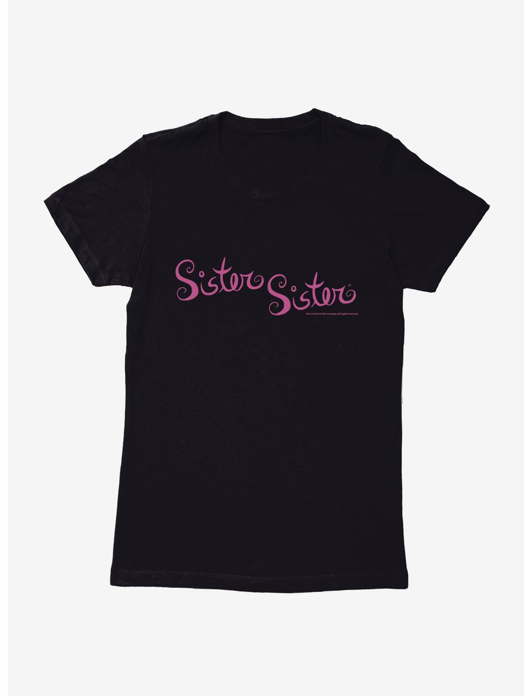 Sister Sister Logo Womens T-Shirt, BLACK, hi-res