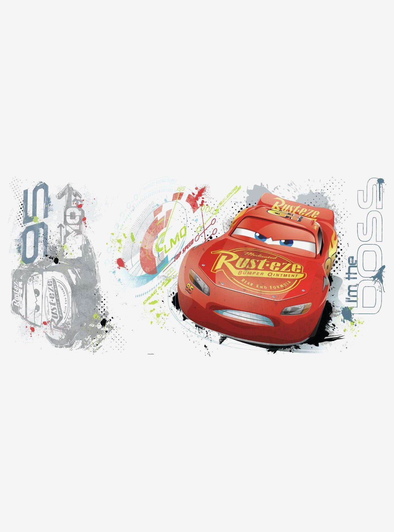 Disney Pixar Cars 3 Lightning McQueen Peel And Stick Wall Graphic | BoxLunch