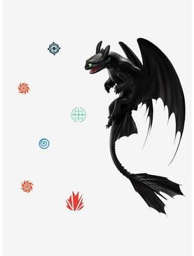 Plus Size How To Train Your Dragon: The Hidden World Toothless Peel And Stick Giant Wall Decals, , hi-res