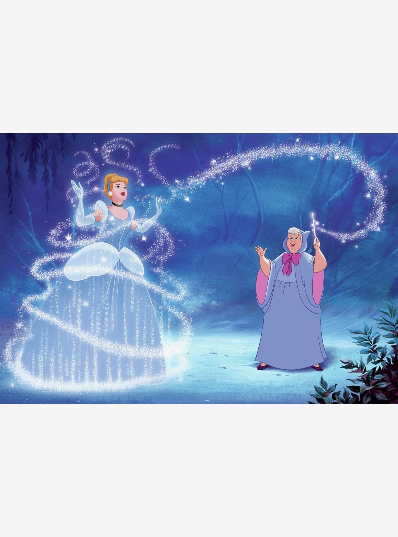 Disney Princess Cinderella Magic Chair Rail Prepasted Mural, , hi-res