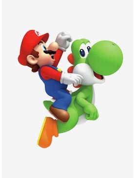 Plus Size Nintendo Mario and Yoshi Peel and Stick Giant Wall Decal, , hi-res