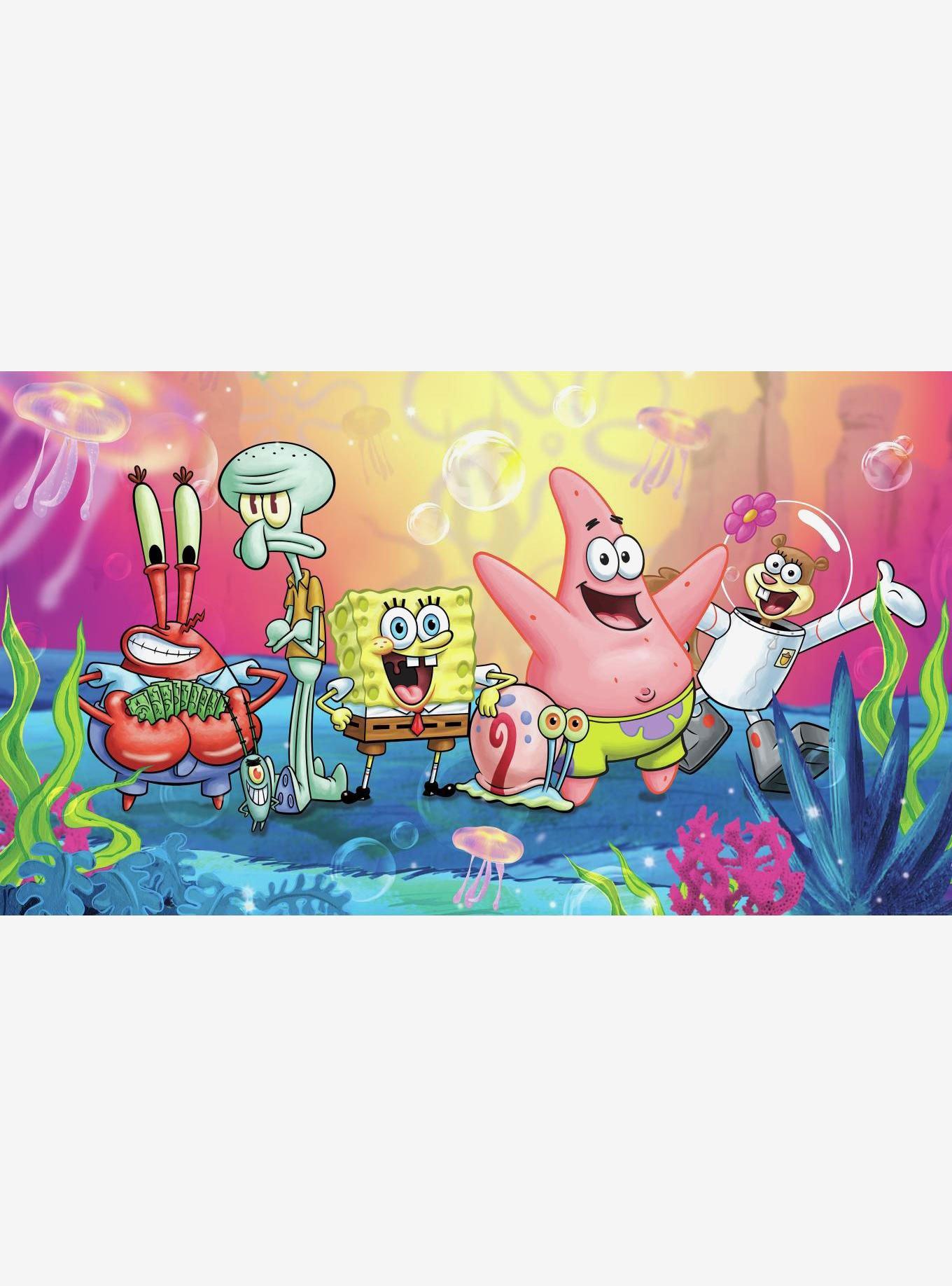 SpongeBob SquarePants Chair Rail Prepasted Mural, , hi-res