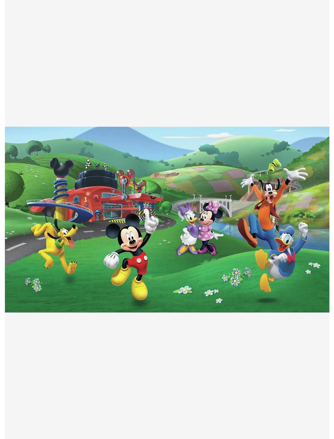 Disney Mickey And Friends Roadster Racer Chair Rail Prepasted Mural, , hi-res