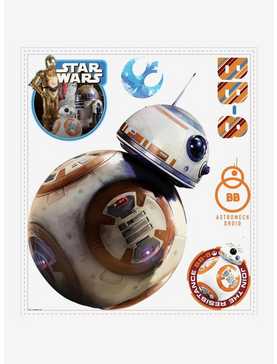 Star Wars The Force Awakens Episode VII BB-8 Peel & Stick Giant Wall Decal, , hi-res