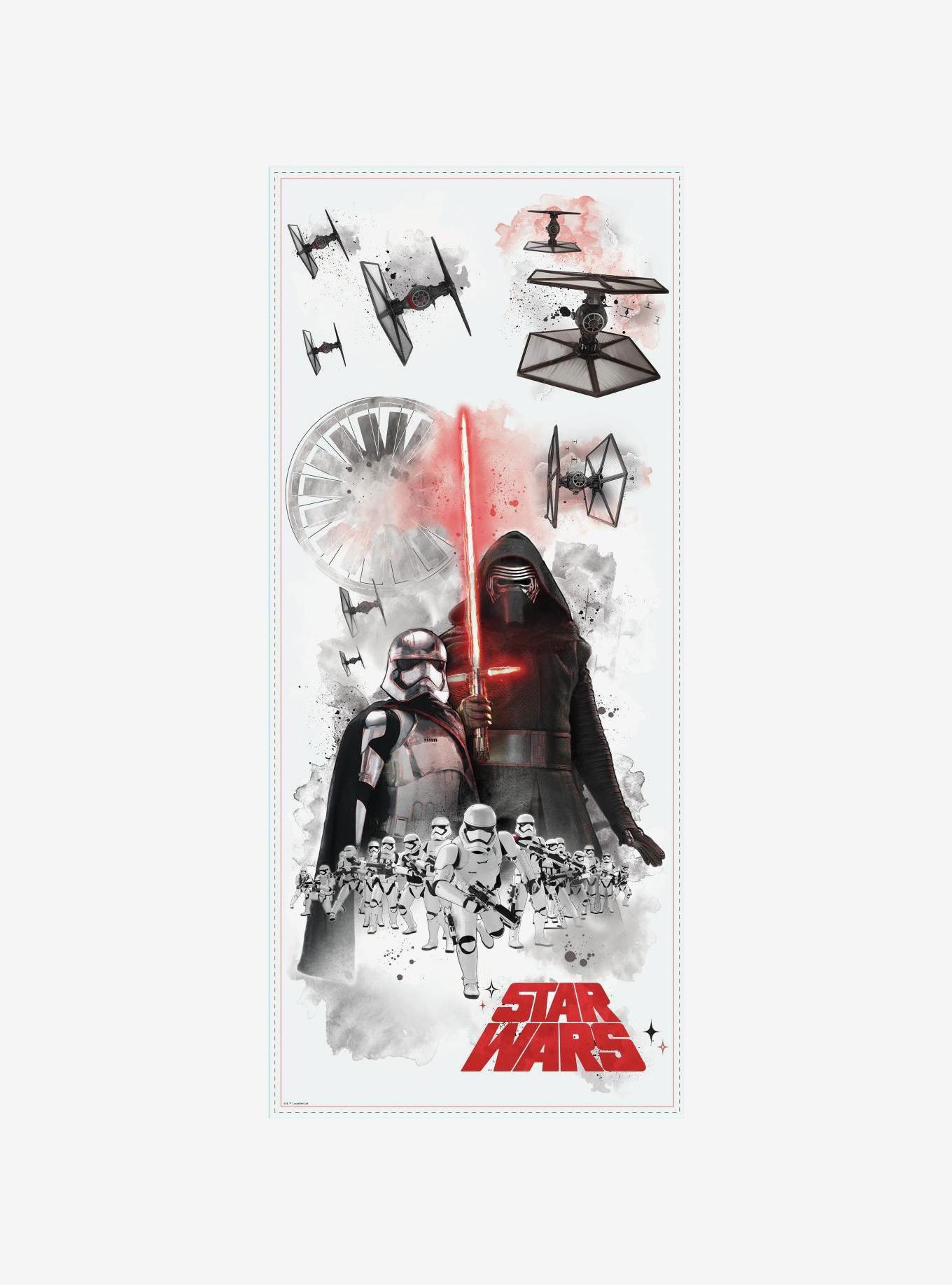 Star Wars The Force Awakens Episode VII Villains Burst Peel & Stick Giant Wall Decal, , hi-res