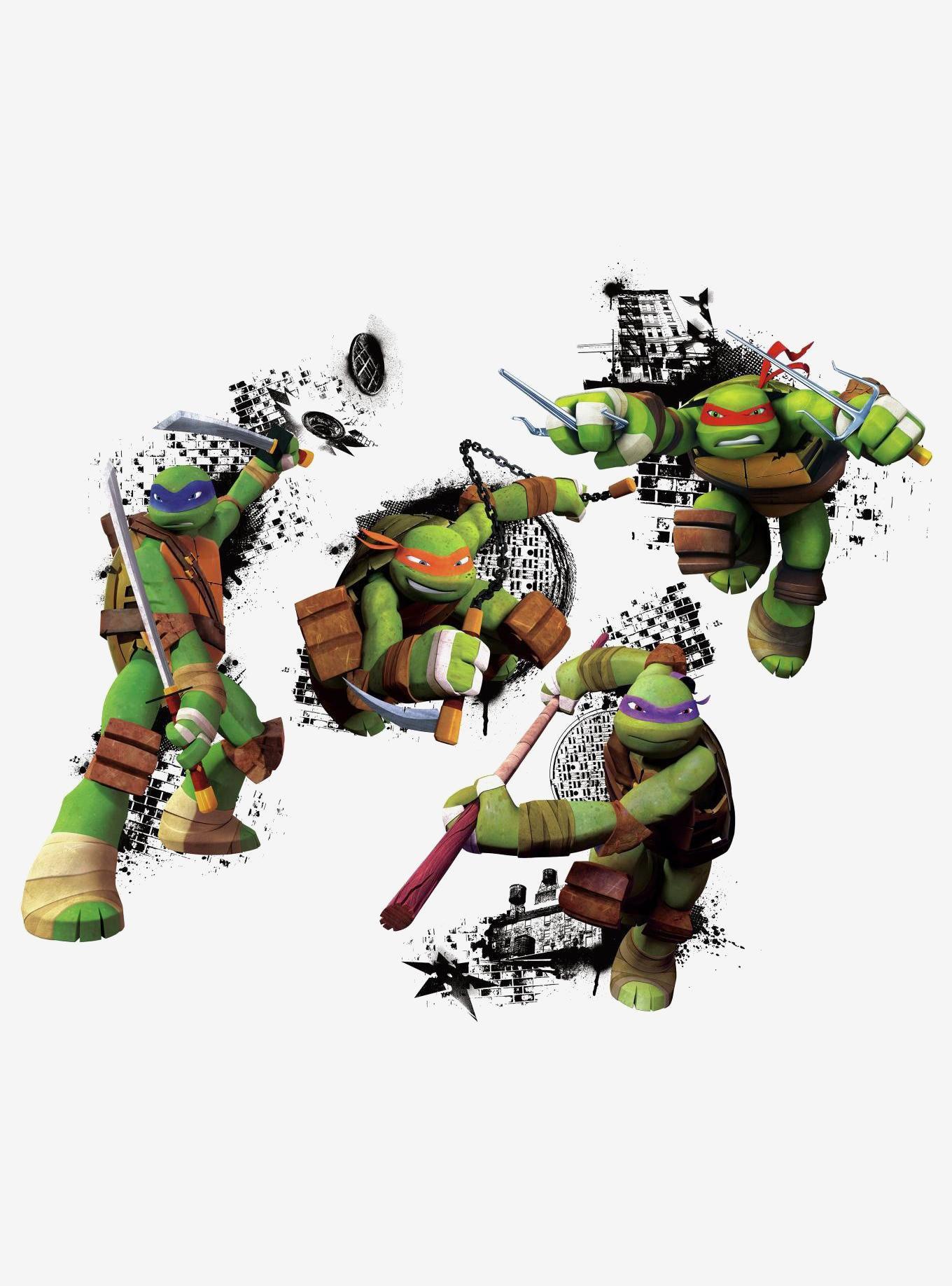 Teenage Mutant Ninja Turtles In Action Peel And Stick Giant Wall Decals, , hi-res
