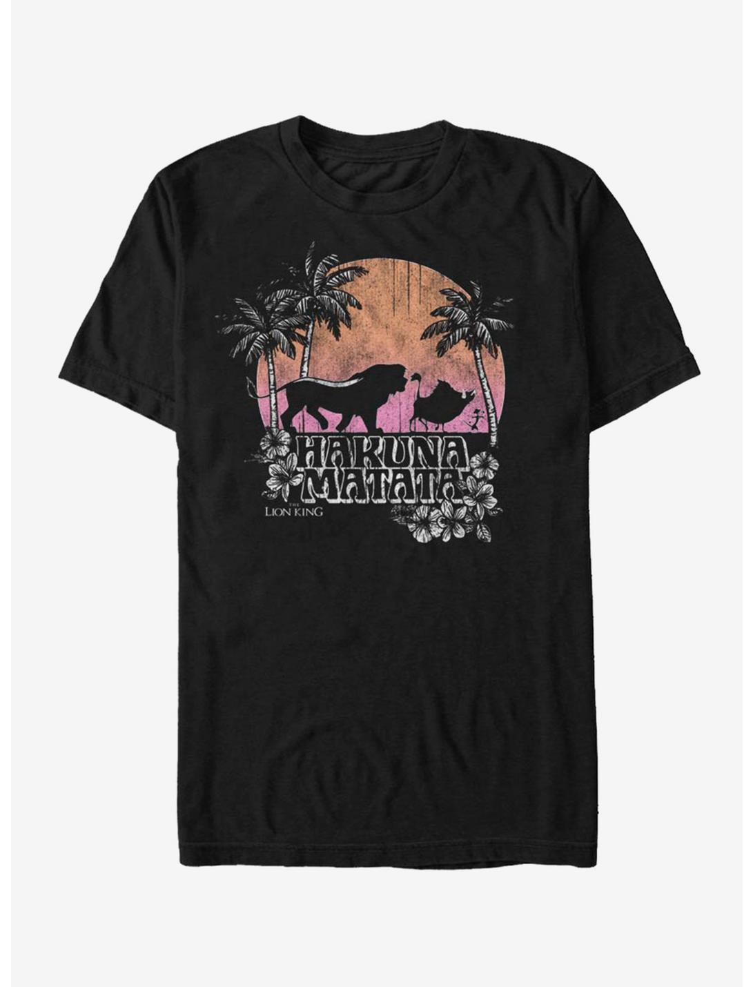 Disney The Lion King Tropical Walk T-Shirt, BLACK, hi-res