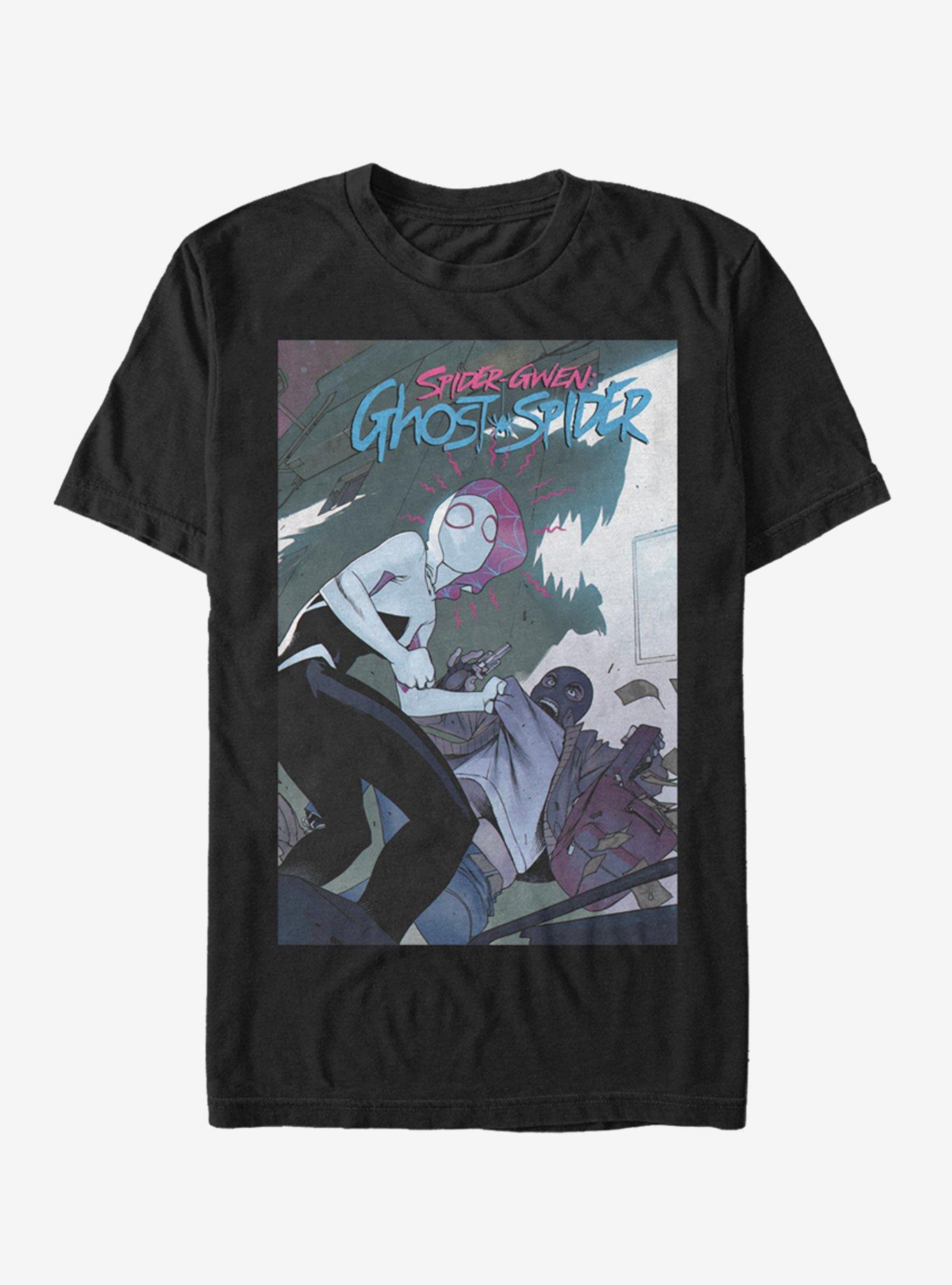 Marvel Spider-Man: Into The Spider-Verse Spider-Gwen Spider-Gwen T-Shirt, BLACK, hi-res