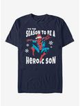 Marvel Spider-Man Heroic Son T-Shirt, NAVY, hi-res