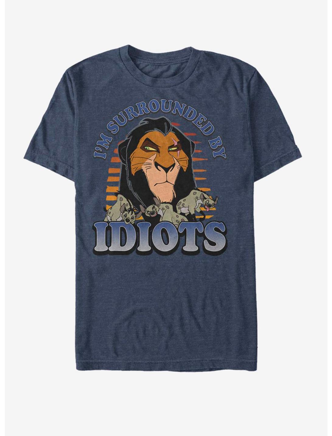 Disney The Lion King Idiots T-Shirt, NAVY HTR, hi-res