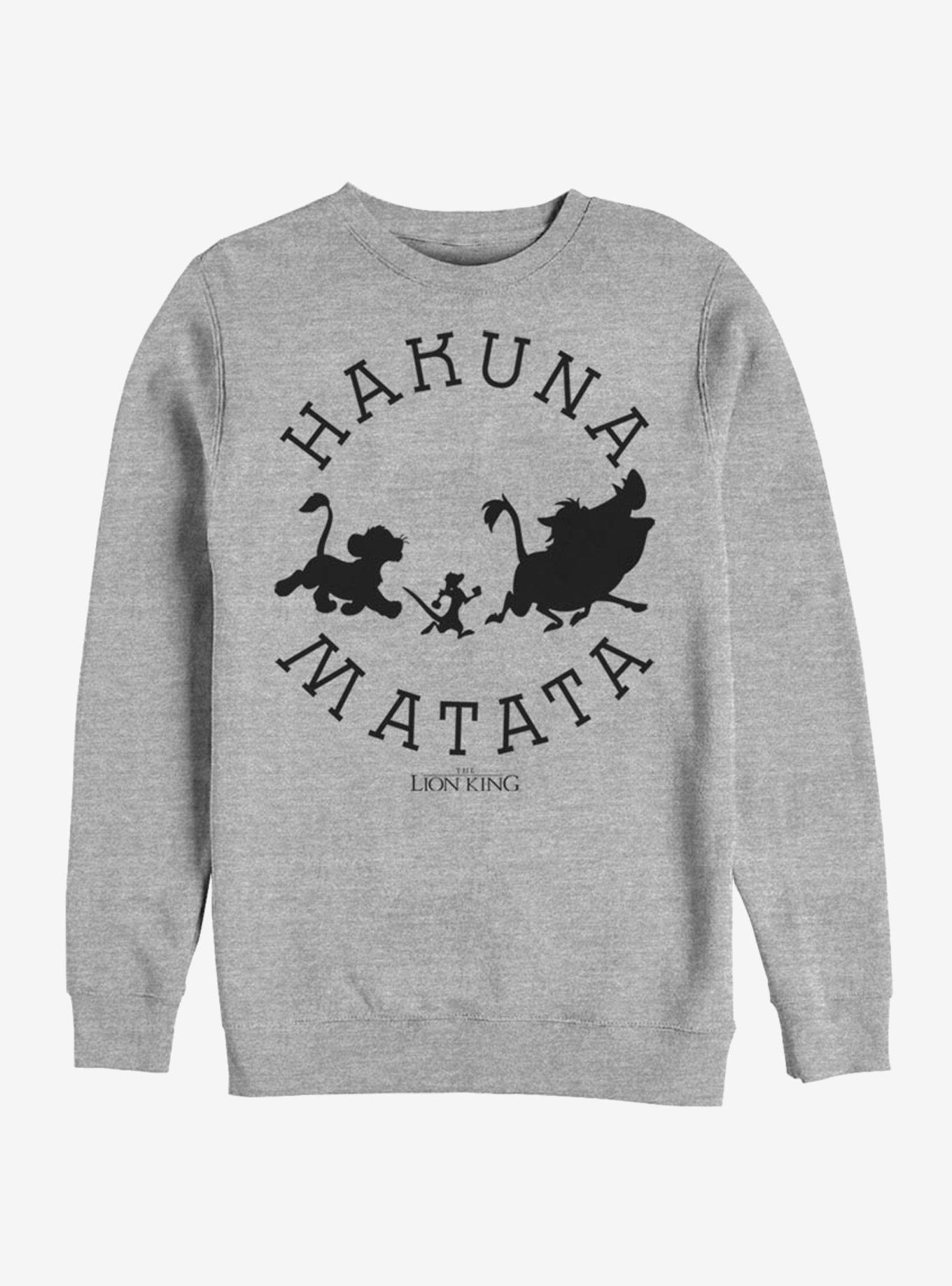 Disney The Lion King Hakuna Round Sweatshirt, ATH HTR, hi-res