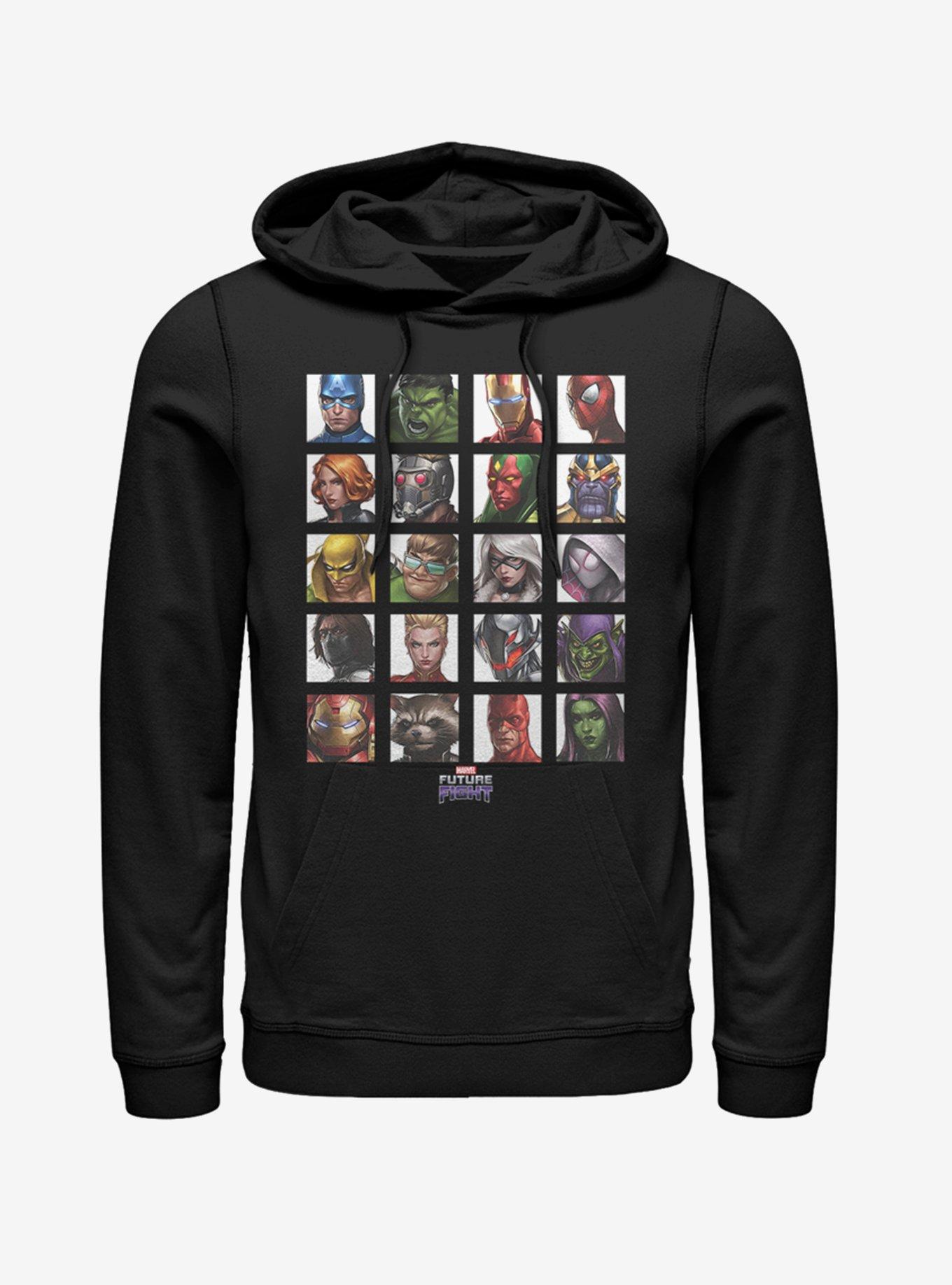 Marvel Spider-Man All Characters Hoodie, BLACK, hi-res