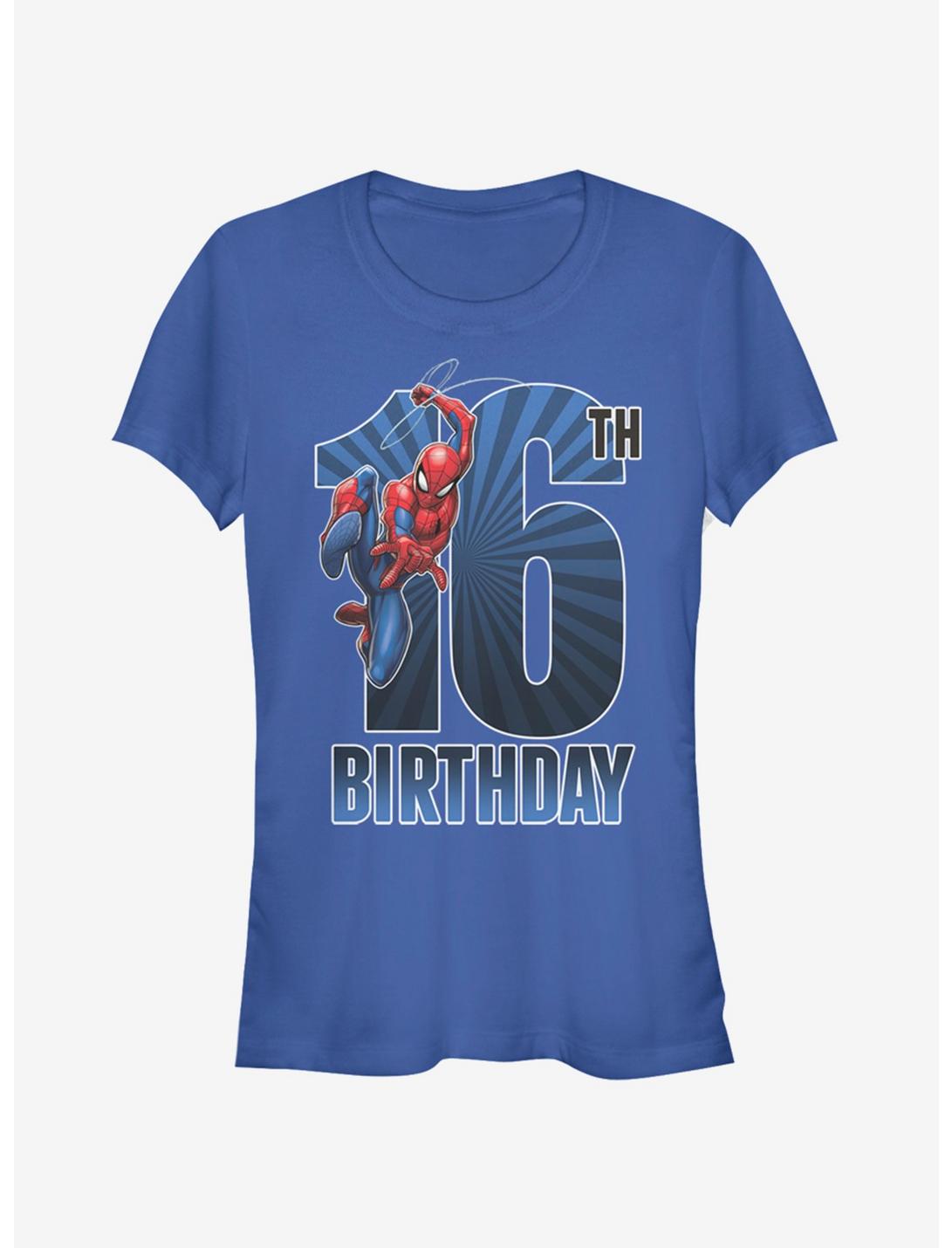 Marvel Spider-Man Spider-Man 16th Bday Girls T-Shirt, ROYAL, hi-res