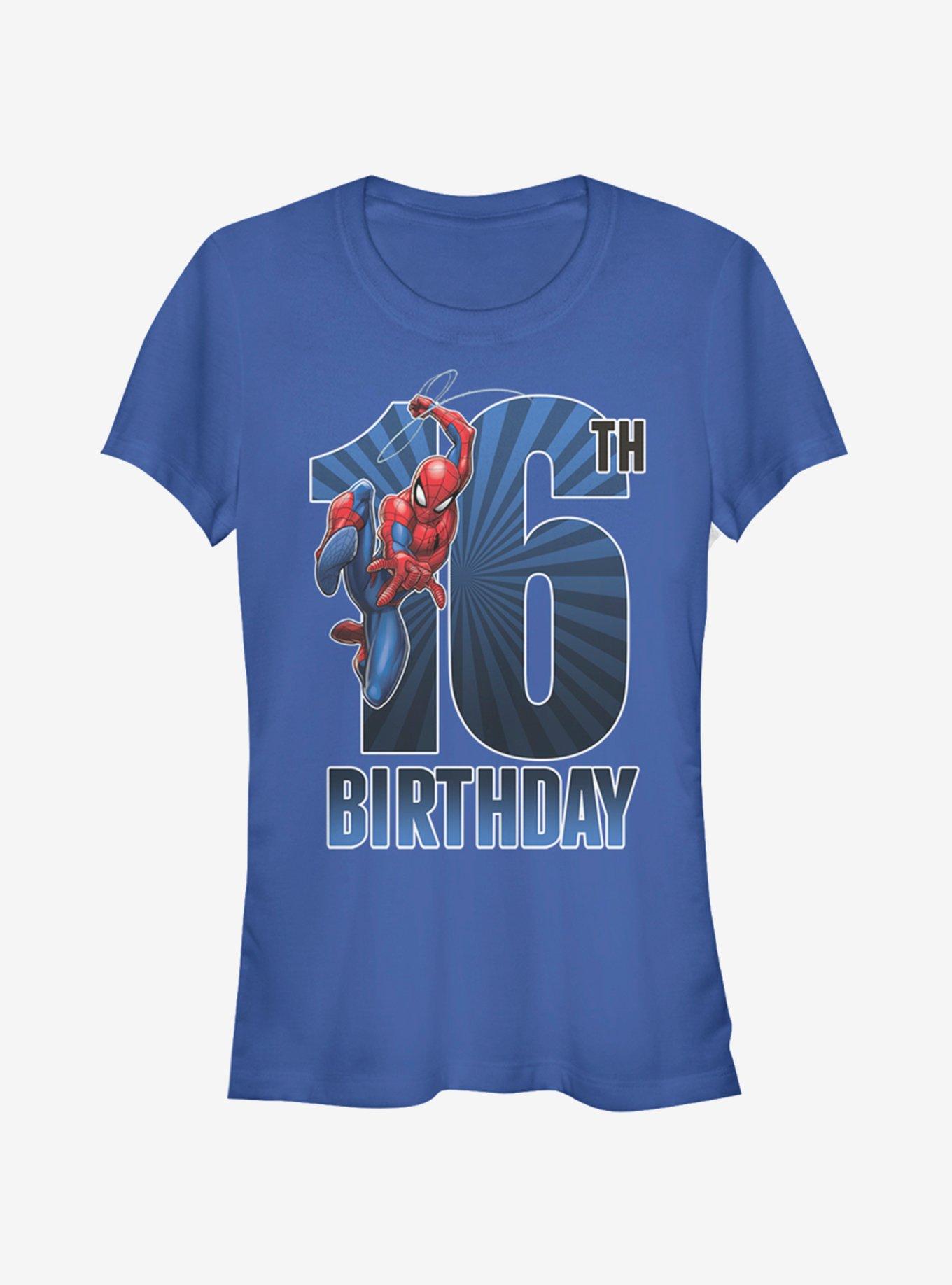 Marvel Spider-Man Spider-Man 16th Bday Girls T-Shirt, ROYAL, hi-res