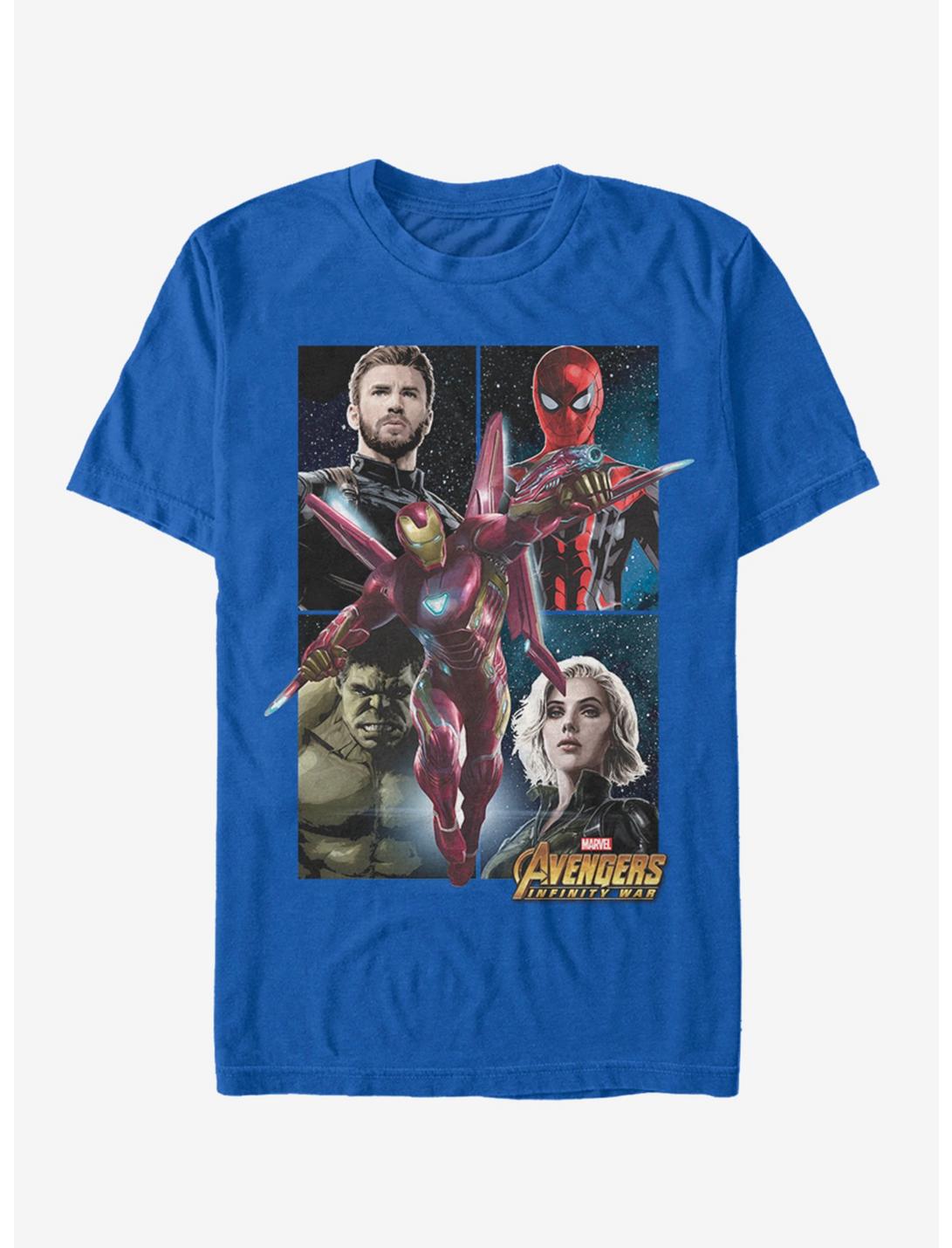 Marvel Avengers Infinity War Galaxy Four T-Shirt, ROYAL, hi-res