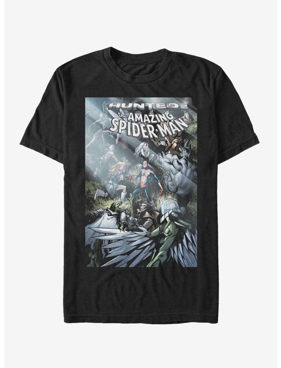 Marvel Spider-Man Hunted Spider-Man T-Shirt, BLACK, hi-res