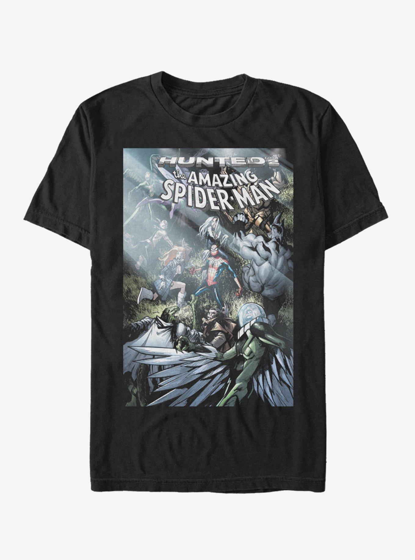 Marvel Spider-Man Hunted Spider-Man T-Shirt, BLACK, hi-res