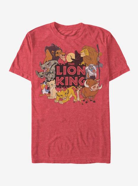 Disney The Lion King Lion Group T-Shirt - RED | Hot Topic