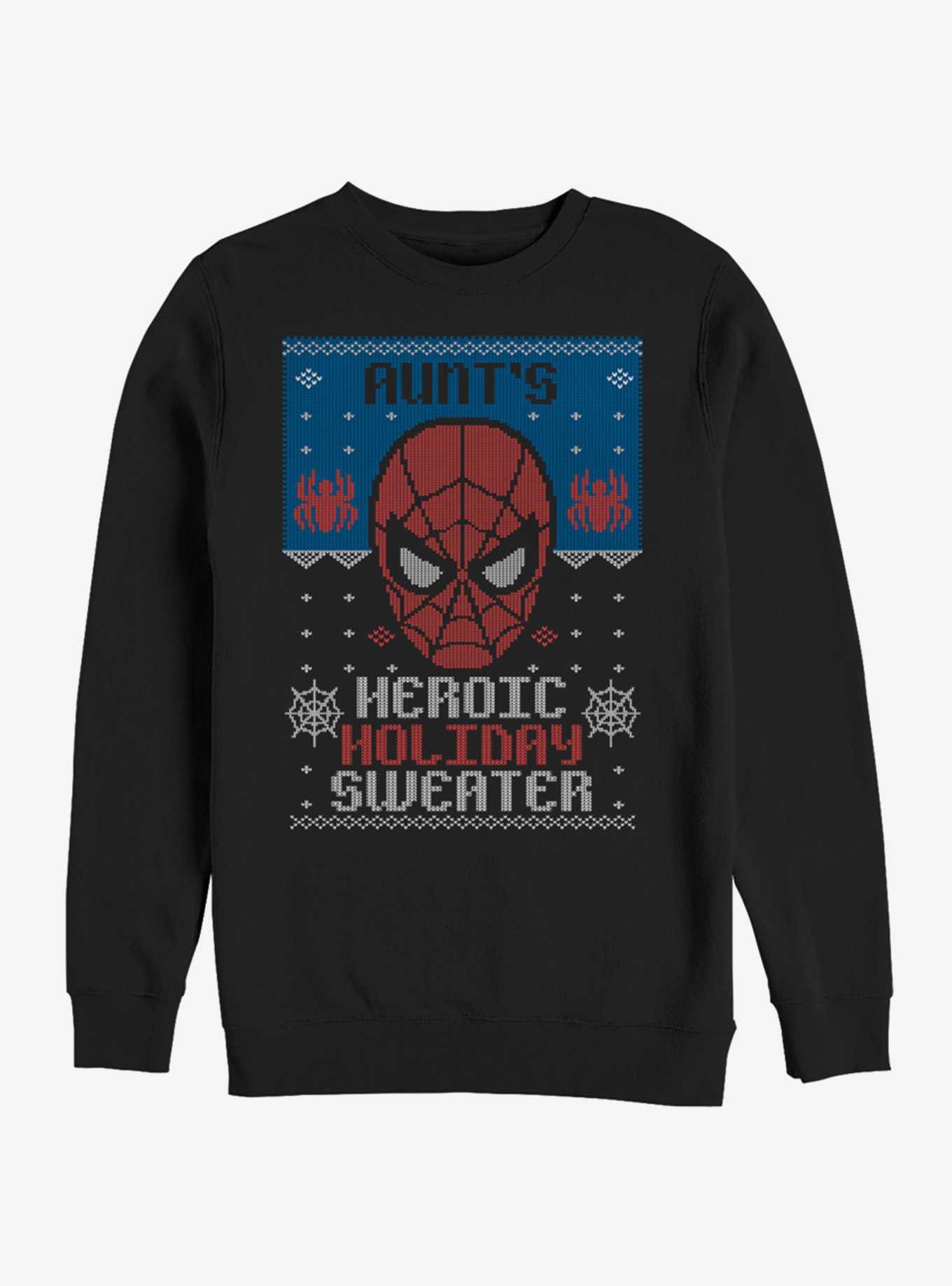 Marvel Spider-Man Holiday Sweater Aunt Sweatshirt, , hi-res