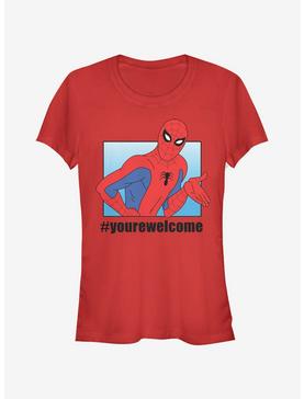 Marvel Spider-Man #yourewelcome Girls T-Shirt, , hi-res