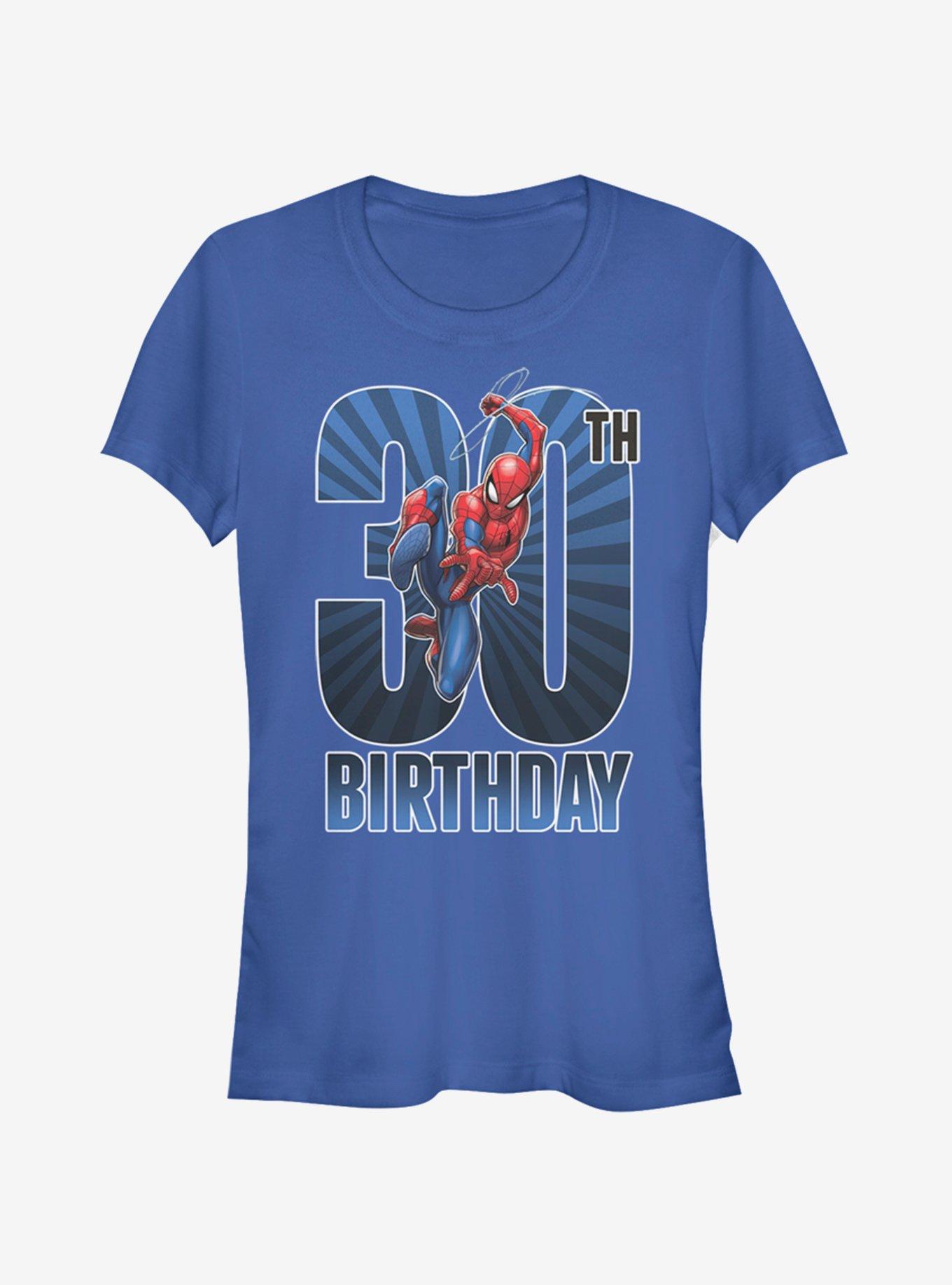 Marvel Spider-Man Spider-Man 30th Bday Girls T-Shirt, ROYAL, hi-res