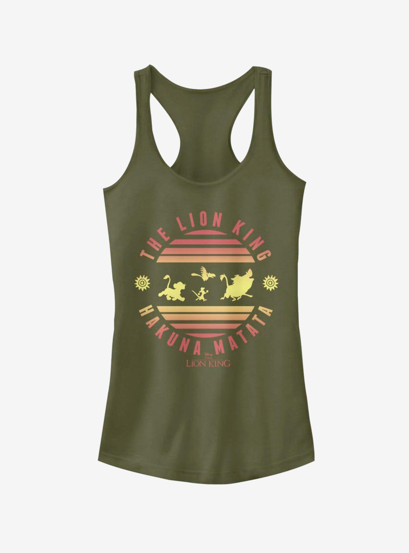 Disney The Lion King Hakuna Circle Girls Tank, MIL GRN, hi-res