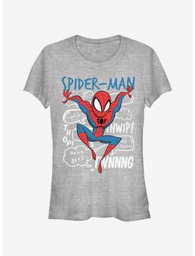 Marvel Spider-Man Spidey Doodle Thoughts Girls T-Shirt, , hi-res