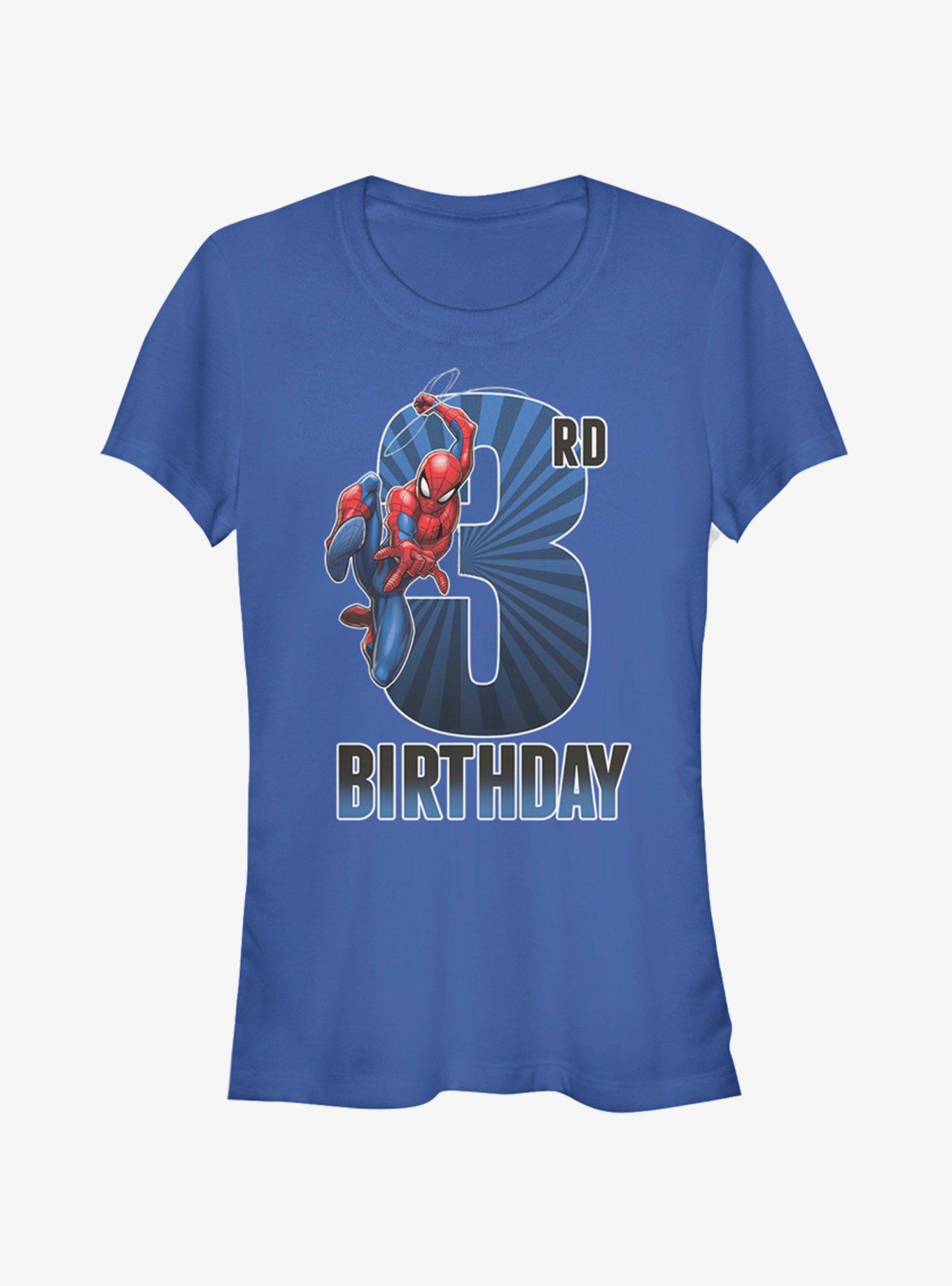 Marvel Spider-Man Spider-Man 3rd Bday Girls T-Shirt, ROYAL, hi-res