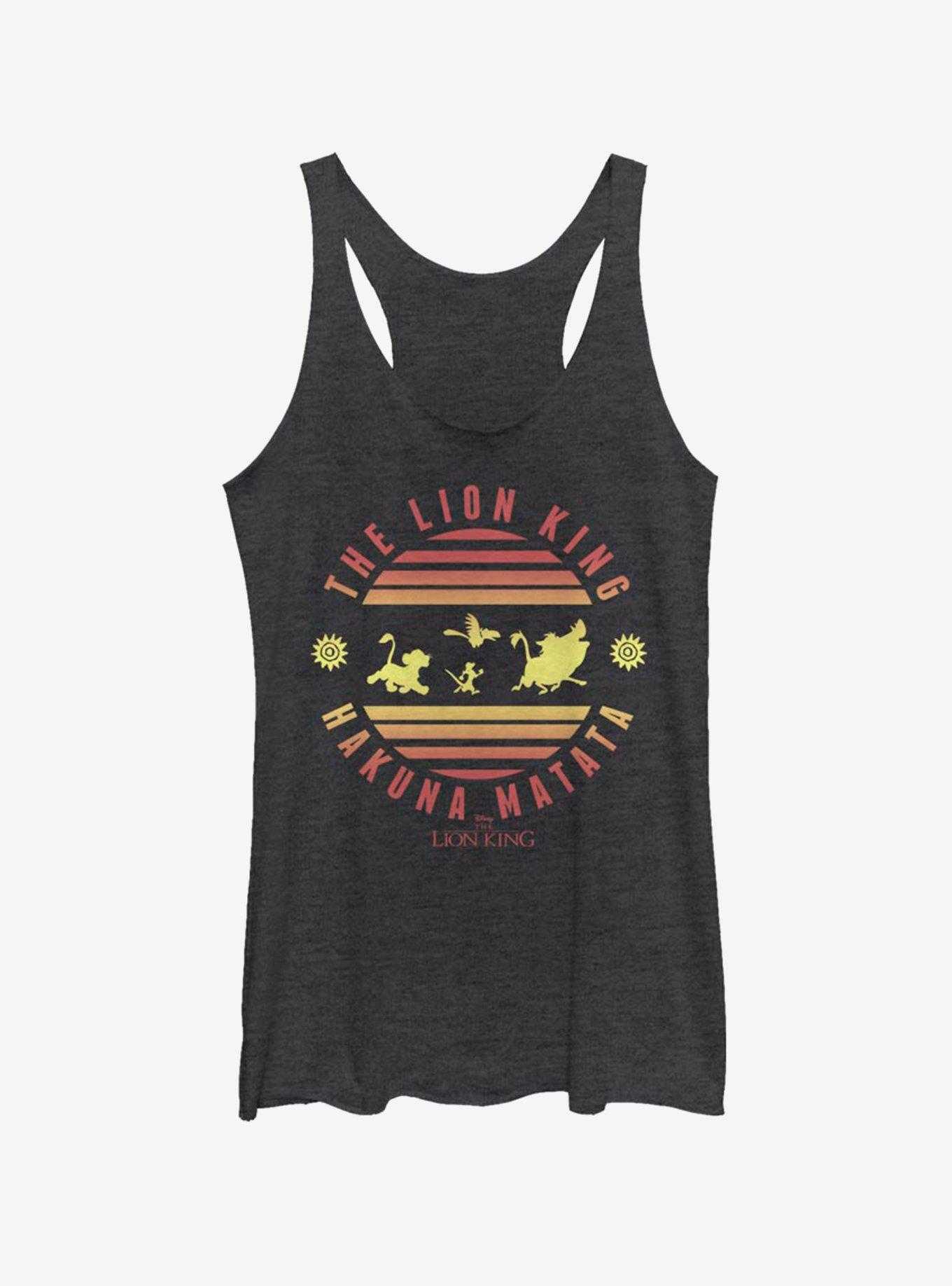 Disney The Lion King Hakuna Circle Girls Tank, BLK HTR, hi-res