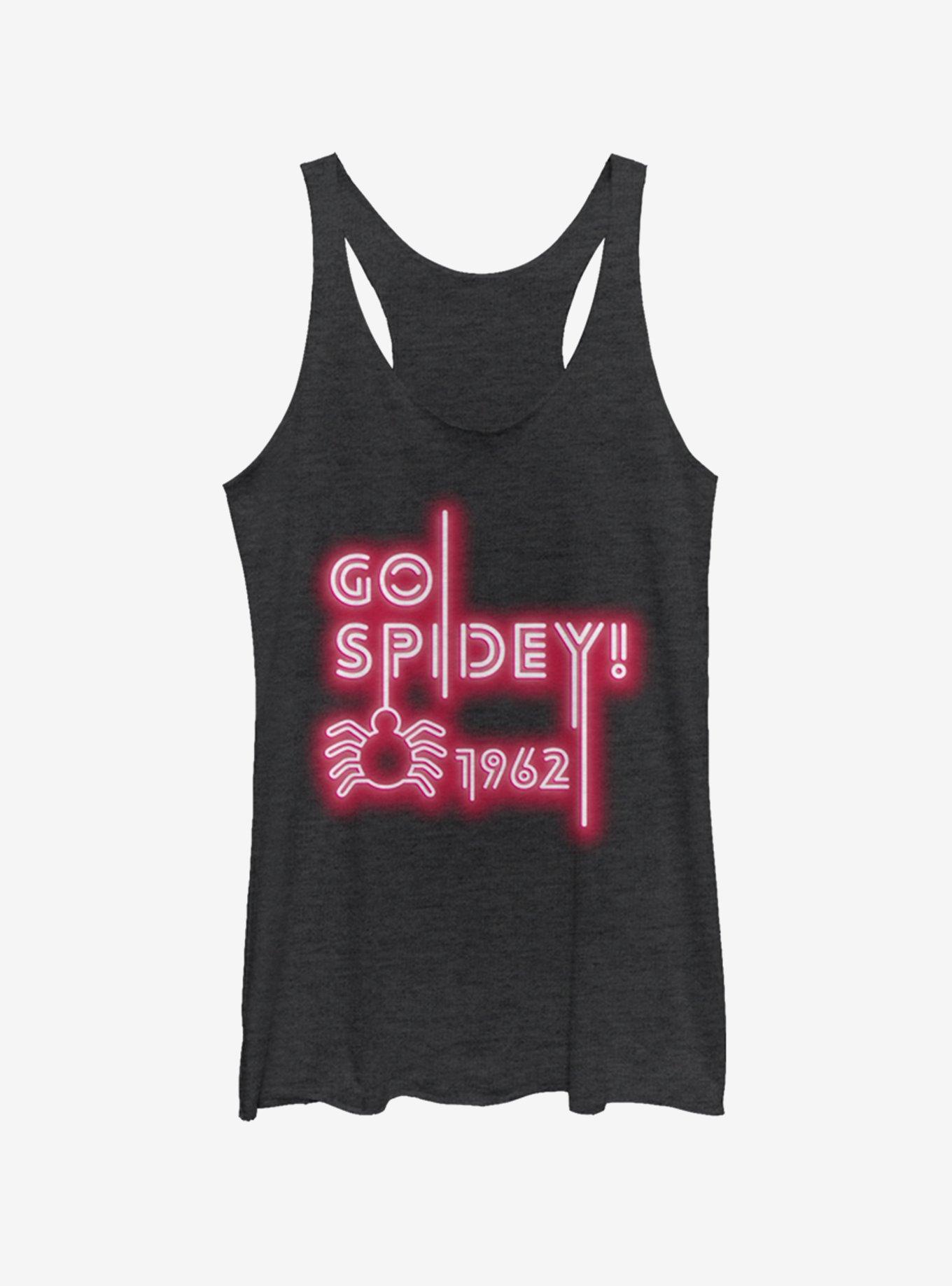 Marvel Spider-Man Go Spidey Girls Tank, BLK HTR, hi-res