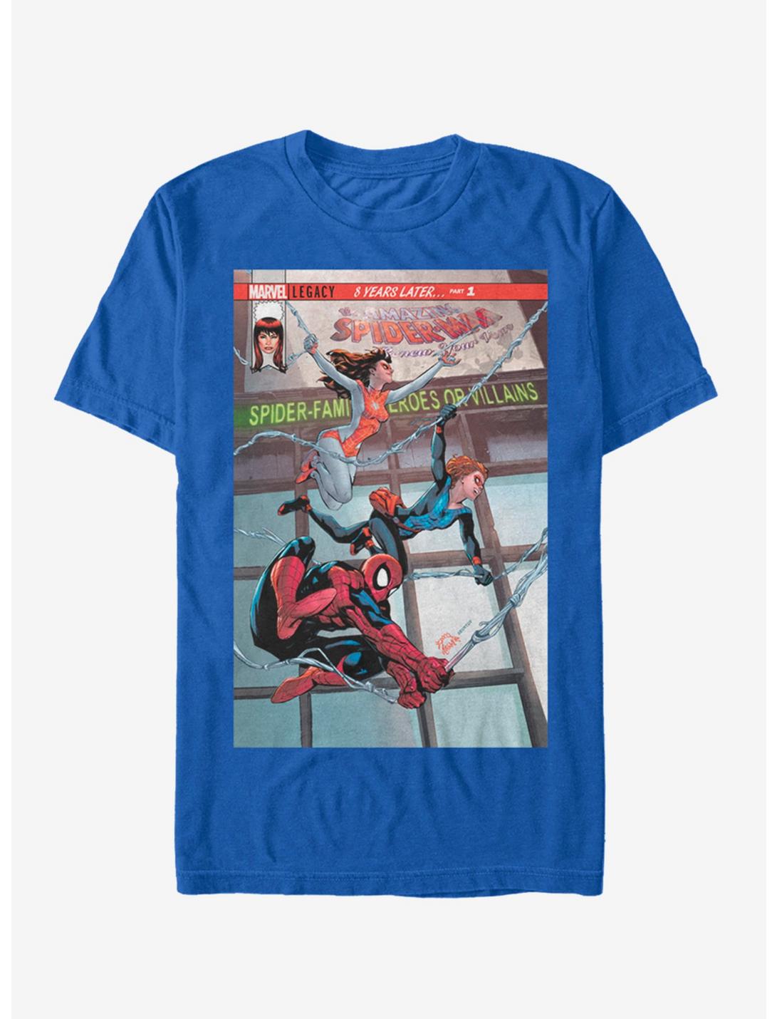 Marvel Spider-Man Spidey Swinging Nov.17 T-Shirt, ROYAL, hi-res