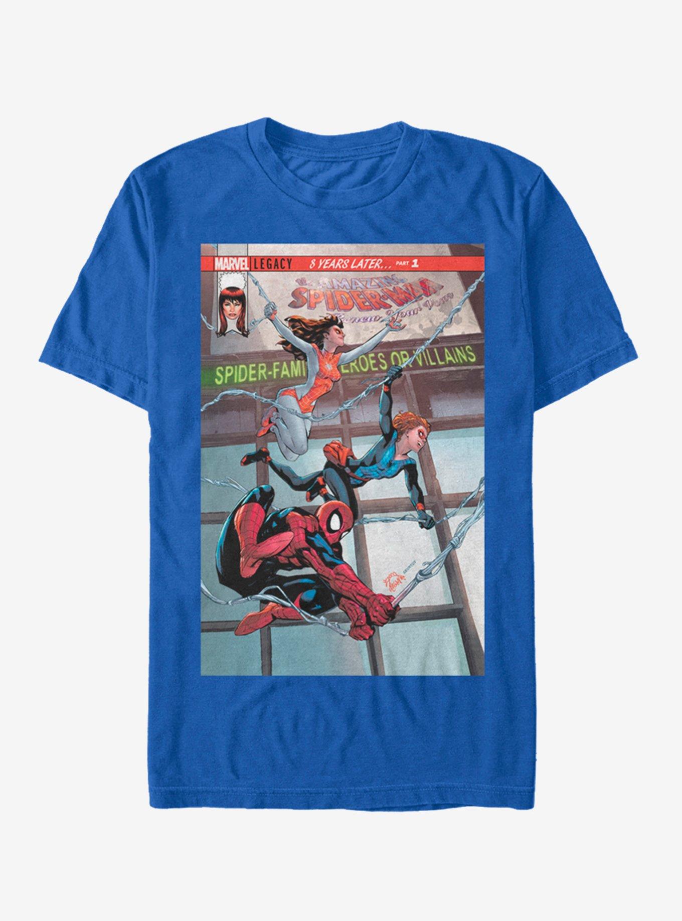 Marvel Spider-Man Spidey Swinging Nov.17 T-Shirt, ROYAL, hi-res