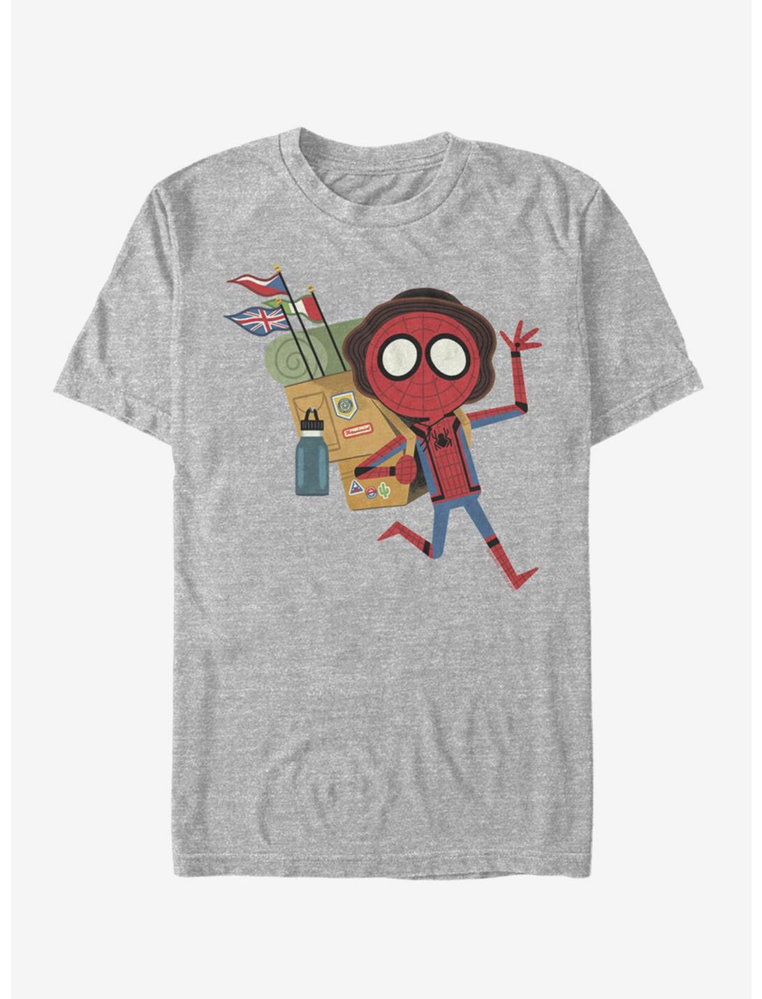 Marvel Spider-Man Spidey Abroad T-Shirt, ATH HTR, hi-res