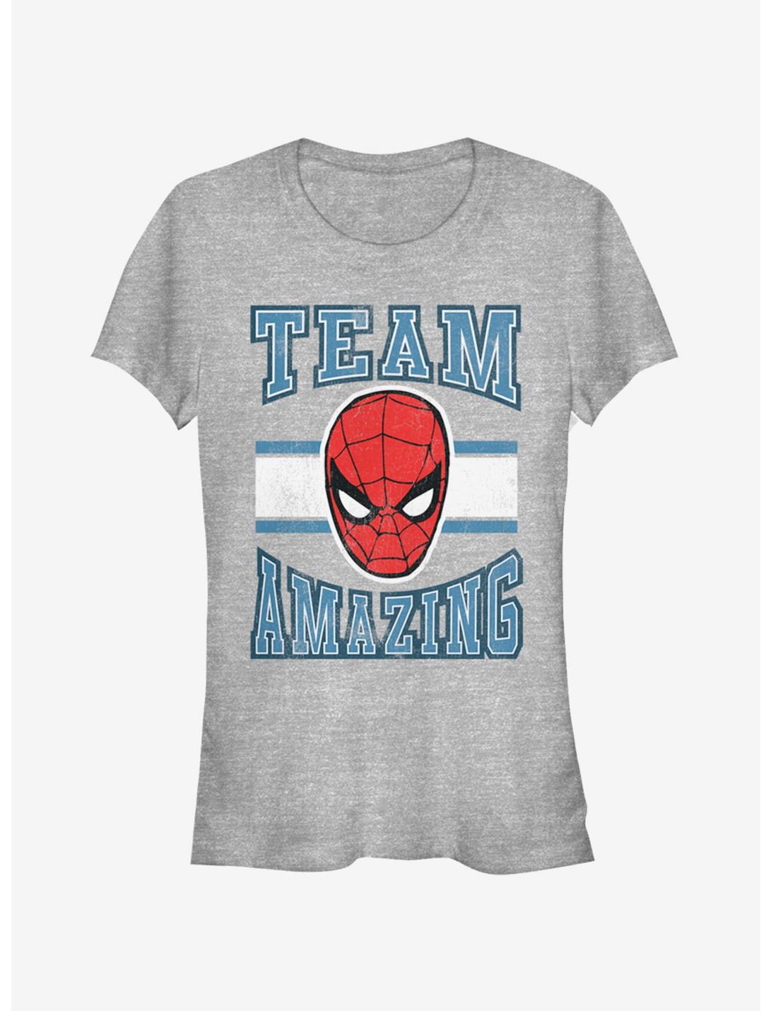 Marvel Spider-Man Team Amazing Girls T-Shirt, ATH HTR, hi-res