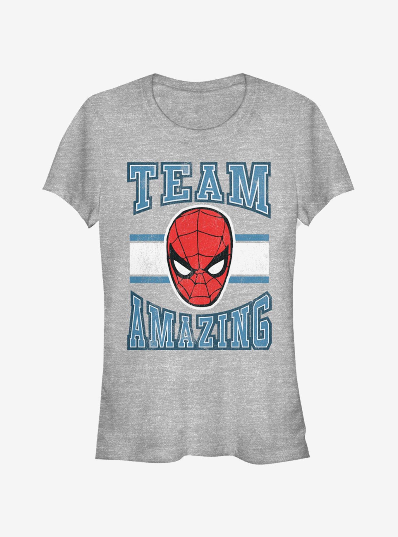 Marvel Spider-Man Team Amazing Girls T-Shirt, ATH HTR, hi-res