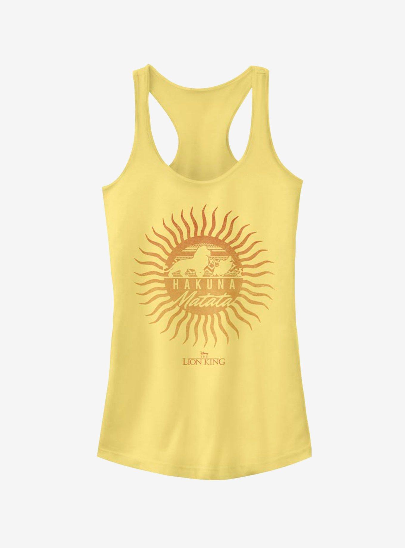 Disney The Lion King Hakuna Sun Girls Tank, BANANA, hi-res