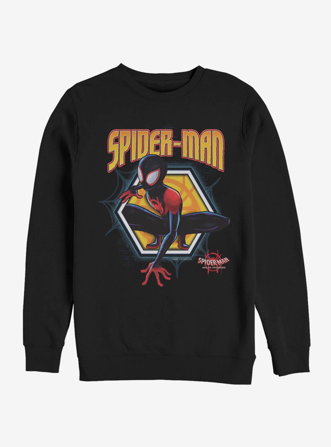 Marvel Spider-Man Golden Miles Sweatshirt, BLACK, hi-res