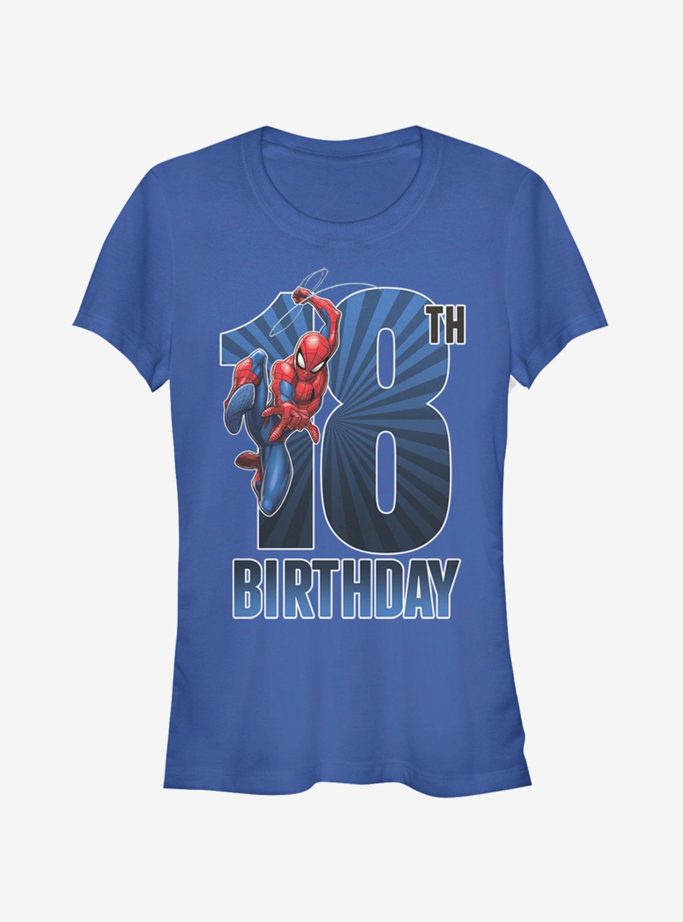 Marvel Spider-Man Spider-Man 18th Bday Girls T-Shirt, ROYAL, hi-res