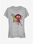 Marvel Spider-Man Spidey Abroad Girls T-Shirt, ATH HTR, hi-res