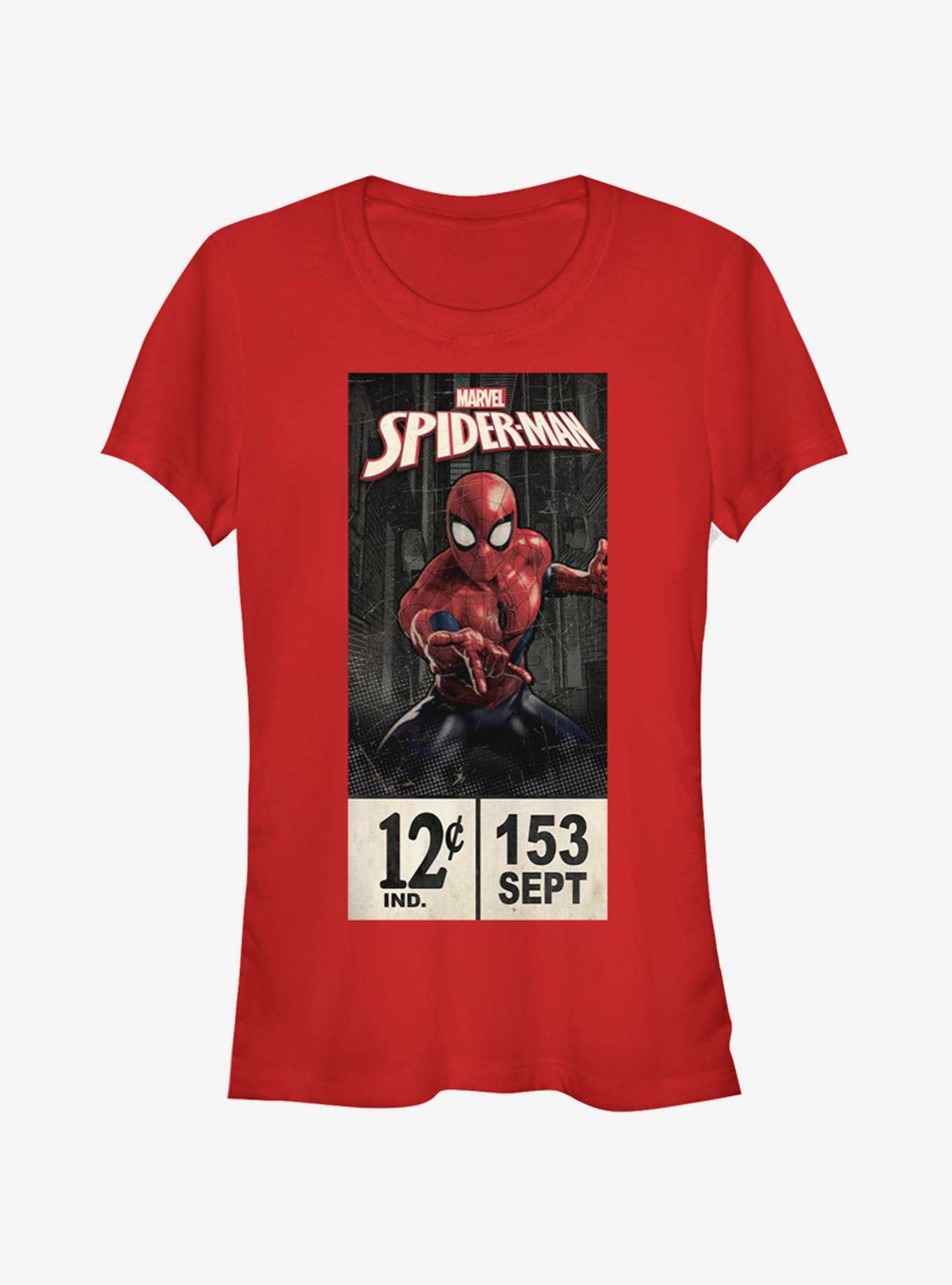 Marvel Spider-Man Spider-Man Labels Girls T-Shirt, , hi-res