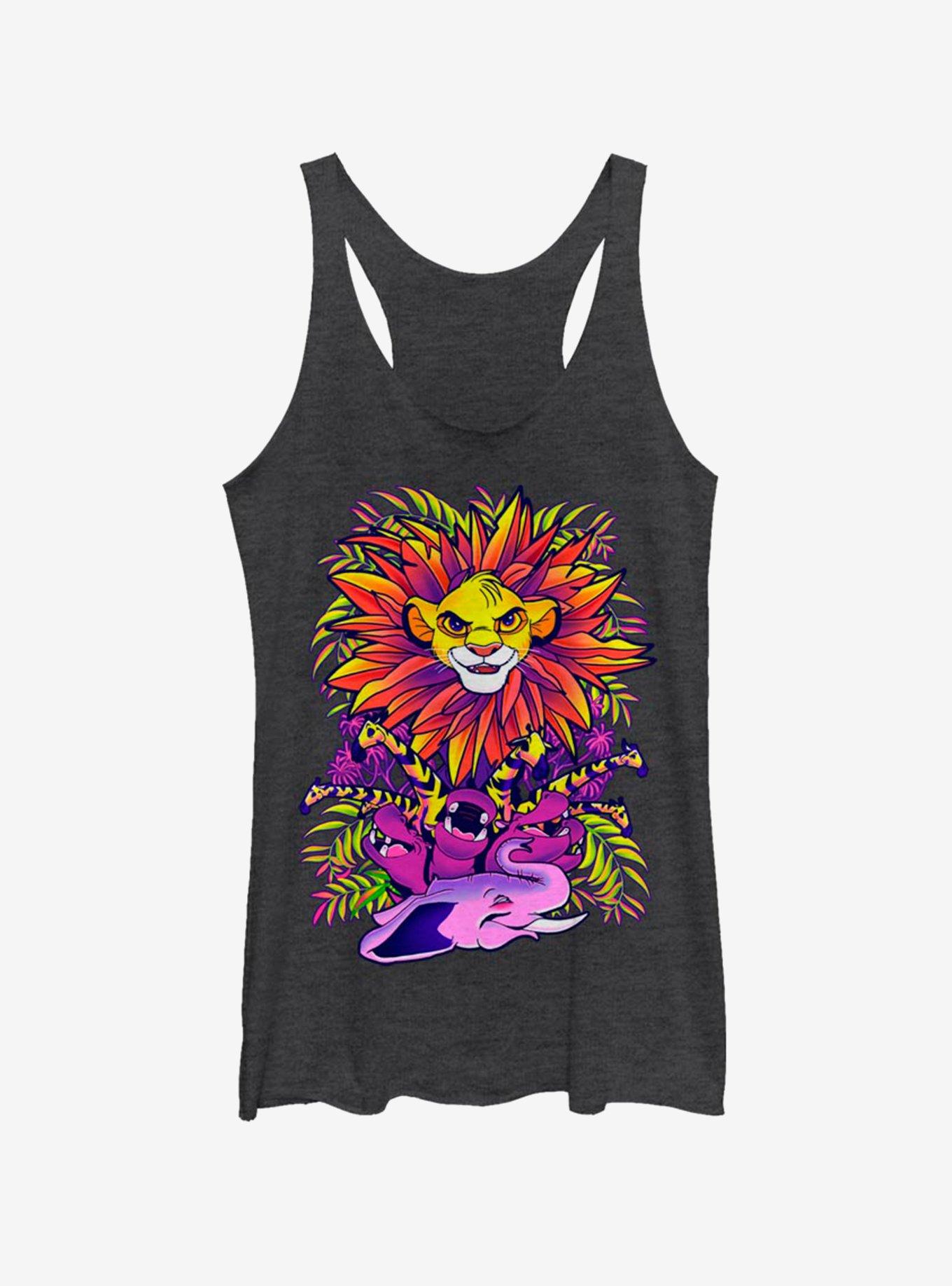 Disney The Lion King Hyper Color King Girls Tank, BLK HTR, hi-res